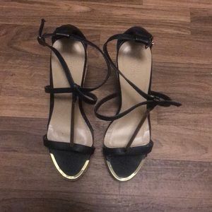 Black and Gold Wedges